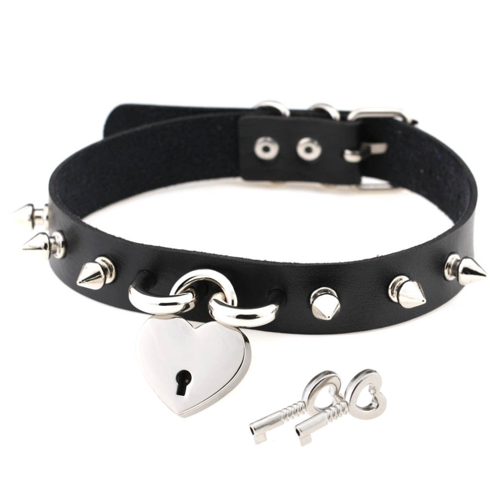 Goth Punk Spike Choker - فاسق سبايك المختنق القلائد للنساء القوطية