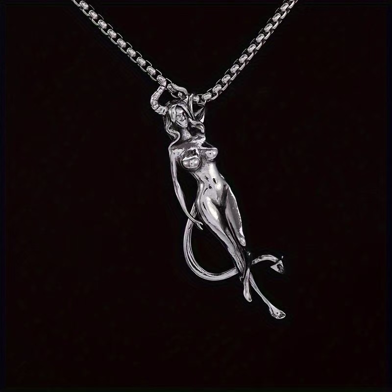 Anime Pendant Necklace - القوطية الشرير المختنق قلادة، مثير الشيطانة