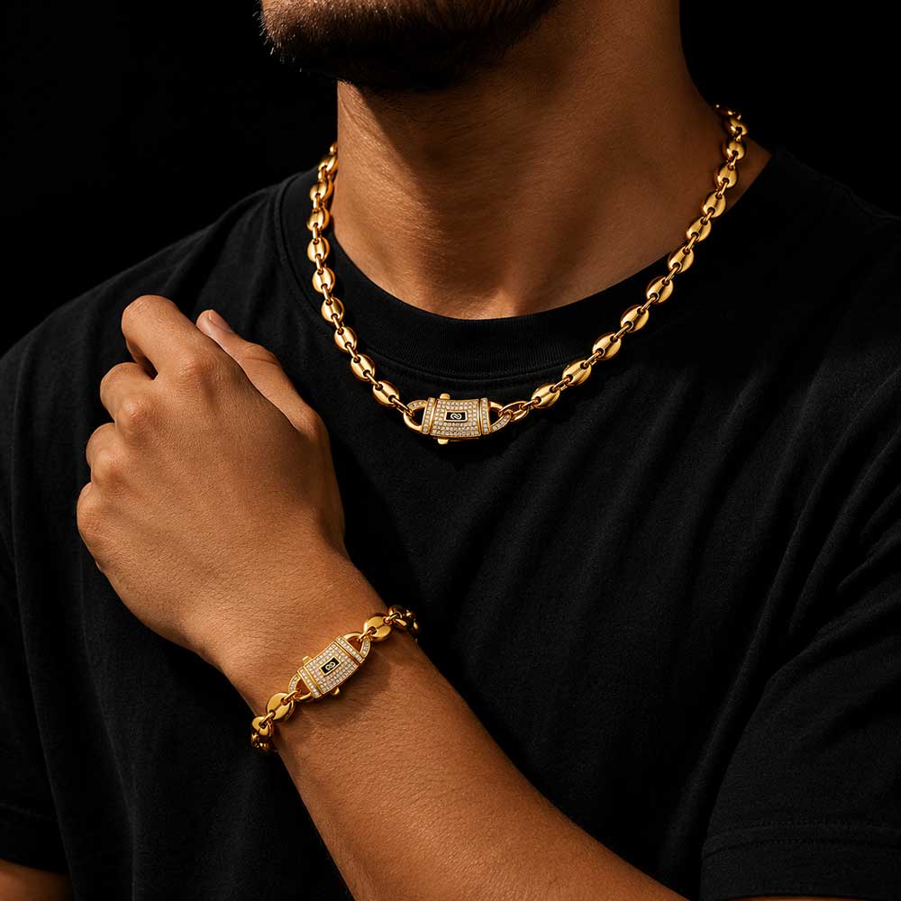 Cuban Link Chain 12Mm - مجوهرات هيب هوب من HHIOK، سلسلة