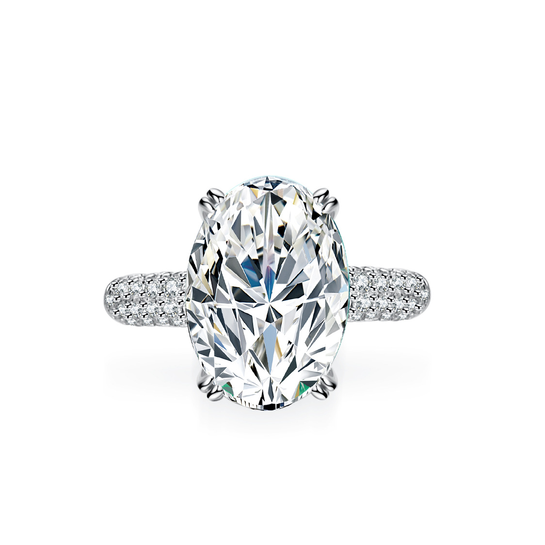 خاتم مويسانيتي مرصع بالذهب عيا - مراجعة Moissanite Engagement Ring 1 Carat وسعره