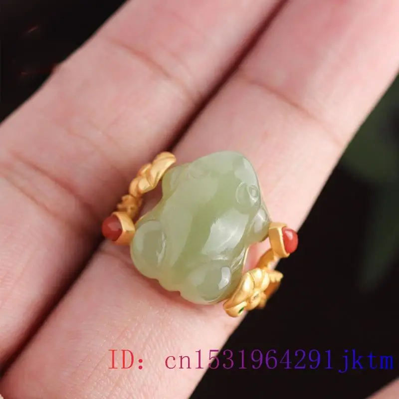 الأخضر اليشم الضفدع خواتم Char - مراجعة Rings وسعره