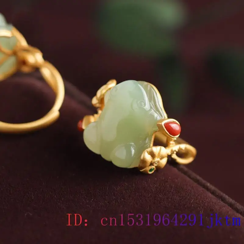 الأخضر اليشم الضفدع خواتم Char - مراجعة Rings وسعره