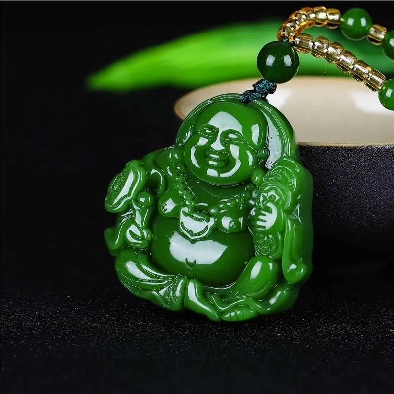 الصينية الأخضر اليشم Maitreya  - مراجعة Necklaces وسعره