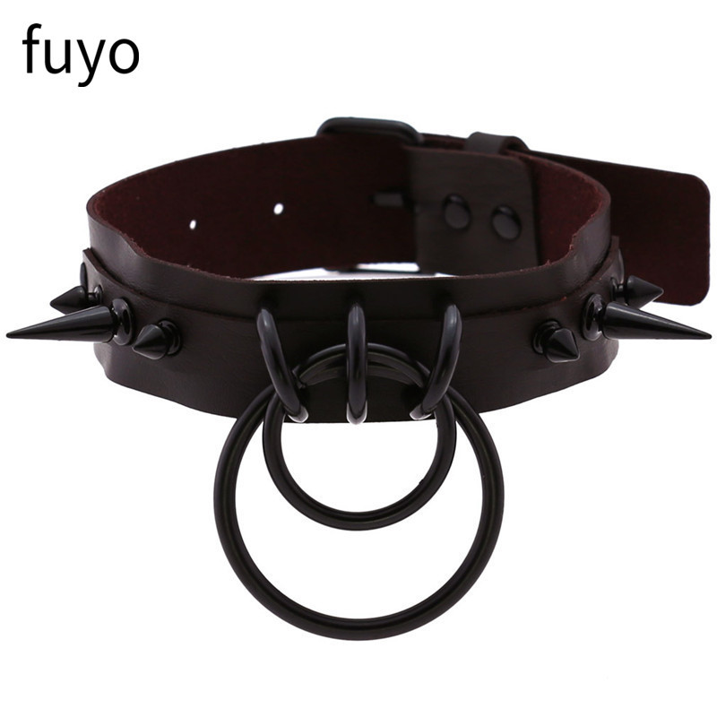فاسق أجراس الأسود سبايك المختن - مراجعة Goth Punk Spike Choker وسعره