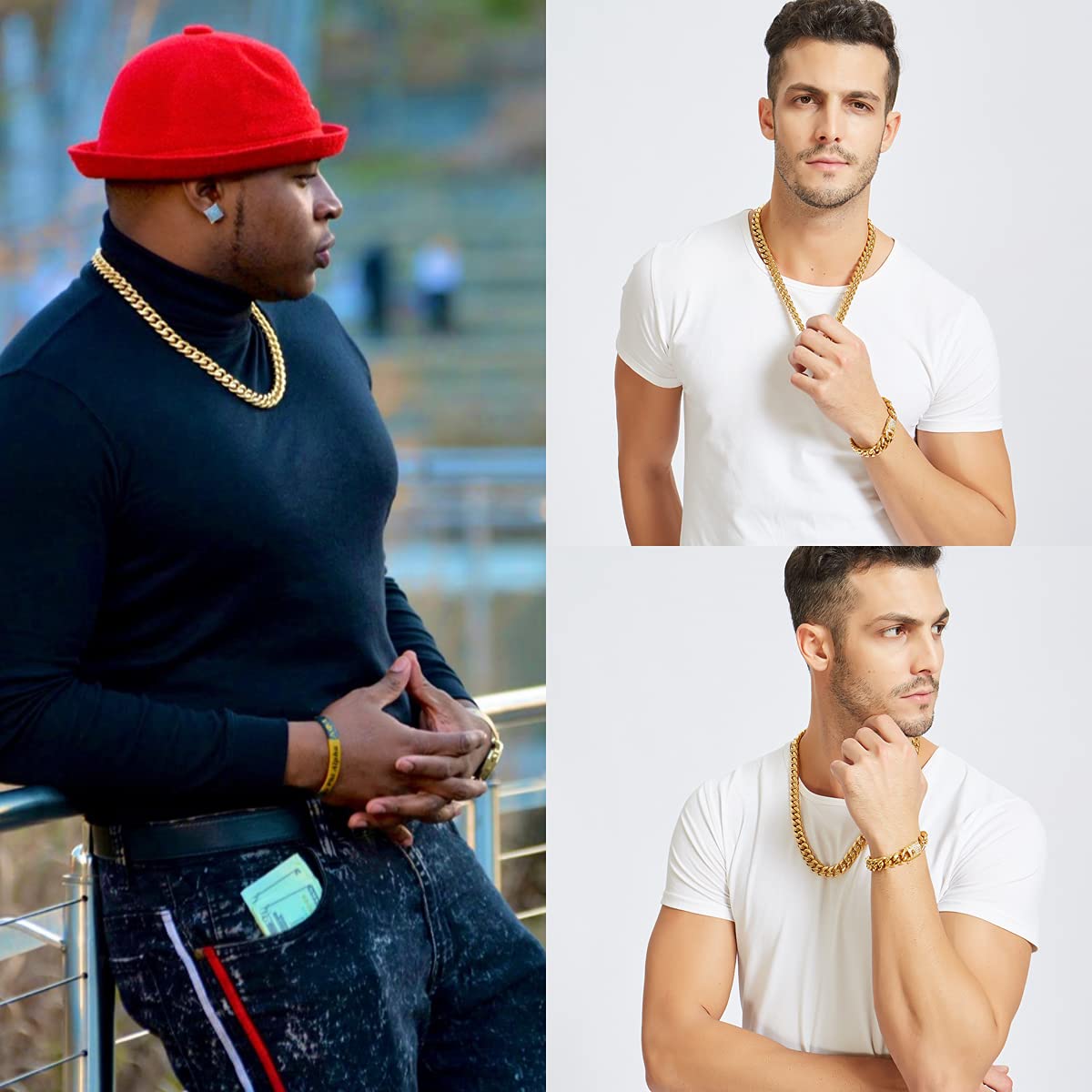 6-12 مللي متر الهيب هوب الكوبي - مراجعة Cuban Link Chain 12Mm وسعره