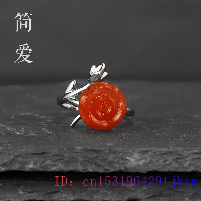 خاتم نسائي صيني من اليشم الورد - مراجعة Rings وسعره
