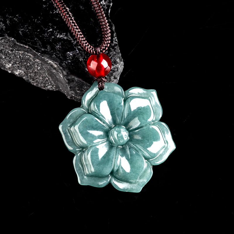 قلادة زهرة من اليشم البورمي، إ - مراجعة Necklaces وسعره