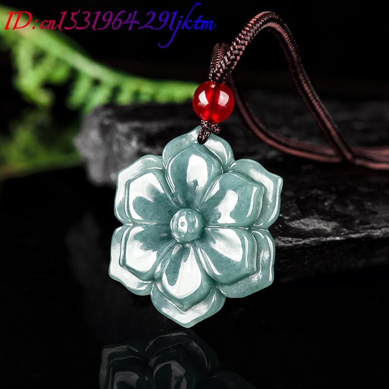 قلادة زهرة من اليشم البورمي، إ - مراجعة Necklaces وسعره