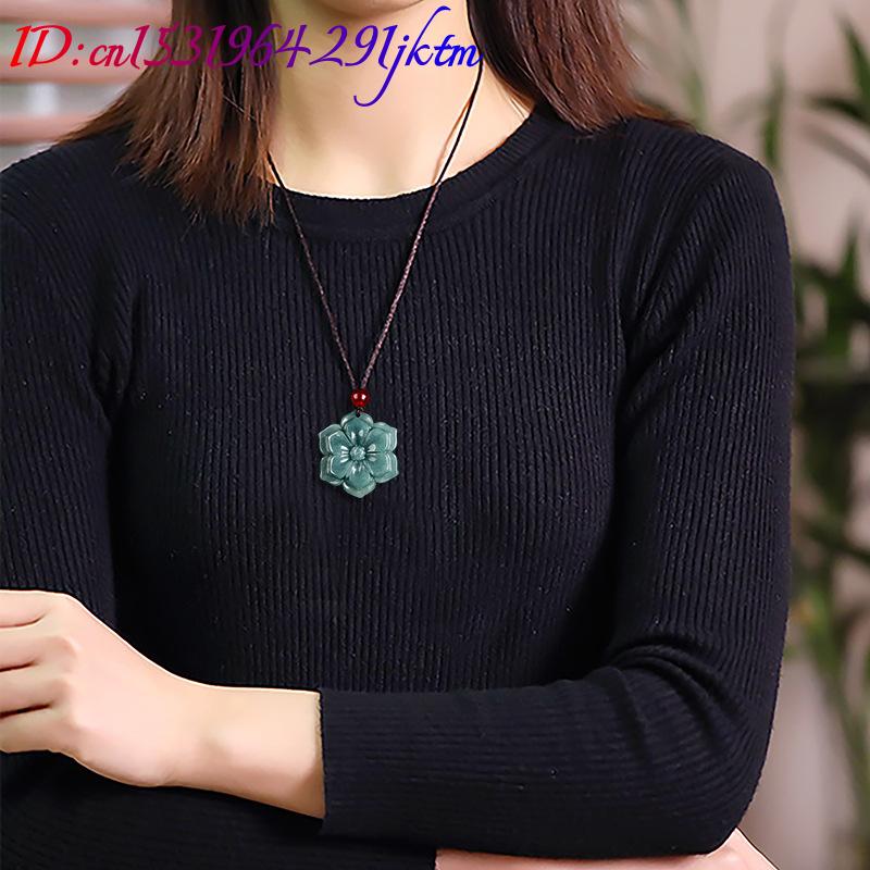 قلادة زهرة من اليشم البورمي، إ - مراجعة Necklaces وسعره