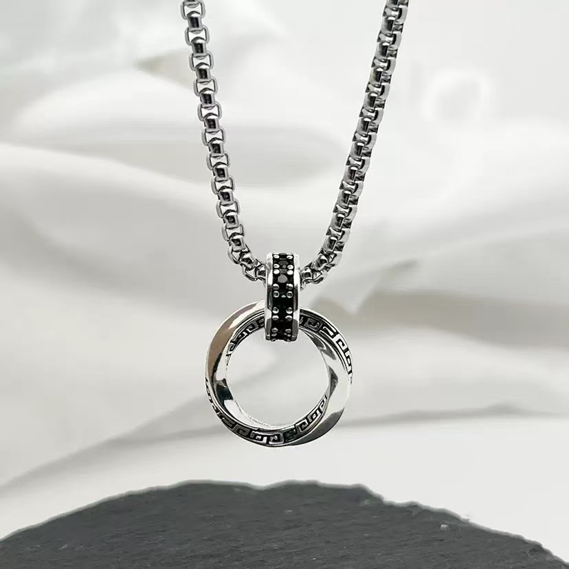 جديد 925 فضة قلادة سلسلة خمر ل - مراجعة 925 Sterling Silver Chain Necklace Men وسعره