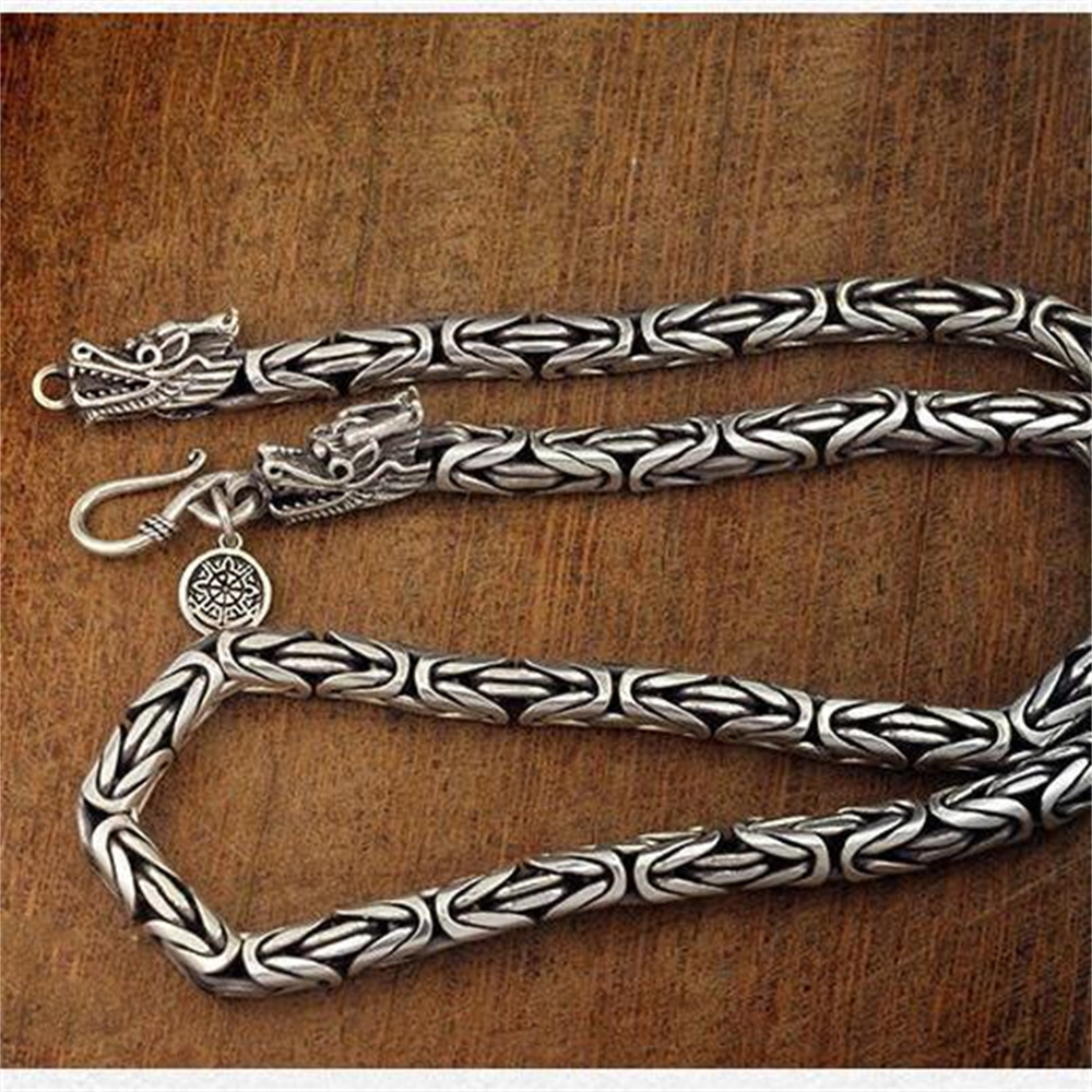 قلادة أويادي للرجال من الفضة ا - مراجعة 925 Sterling Silver Chain Necklace Men وسعره