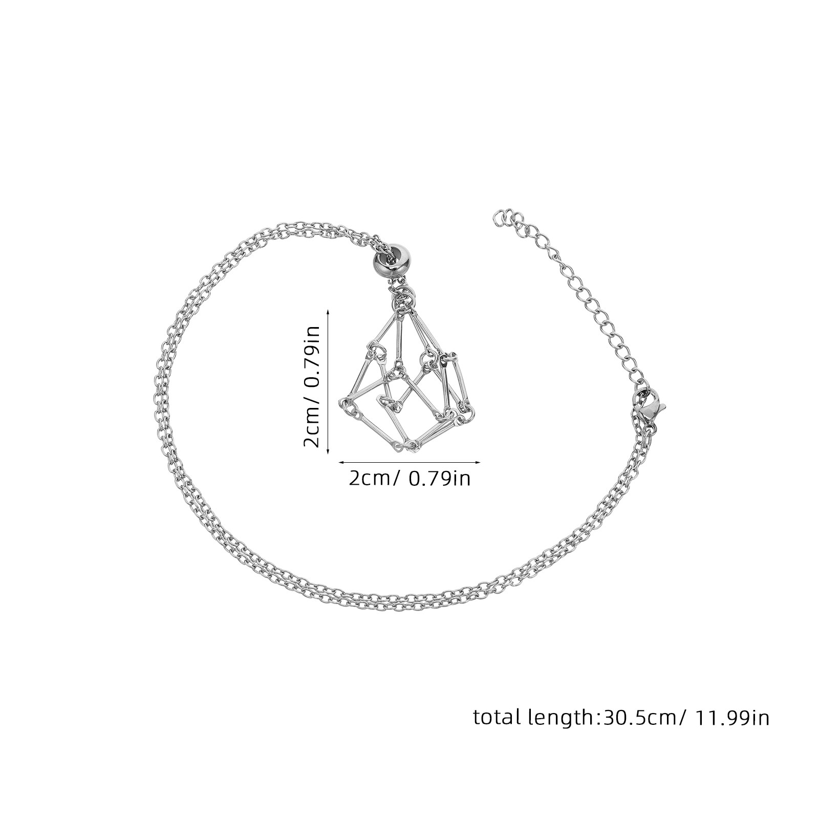 حامل كريستال للقلادة، قلادة عل - مراجعة Crystal Pendant Necklace Natural Stone وسعره
