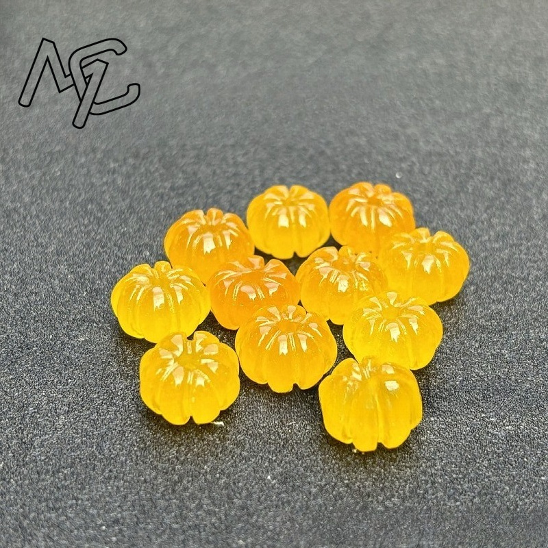 10 قطعة اليشم الأخضر اليقطين ا - مراجعة Earrings وسعره
