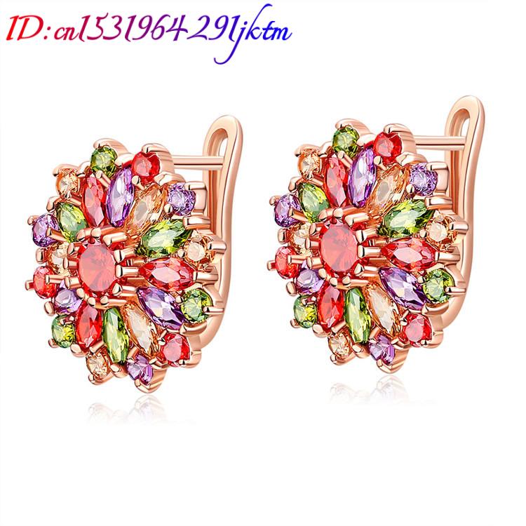 أقراط من الكريستال الطبيعي للن - مراجعة Earrings وسعره
