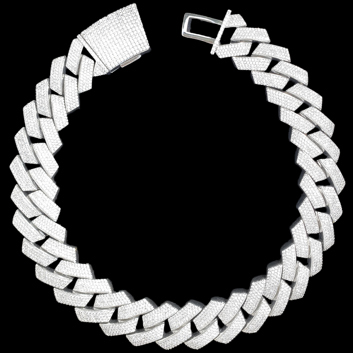 Aokaishen الرجال الهيب هوب قلا - مراجعة Cuban Link Chain 12Mm وسعره
