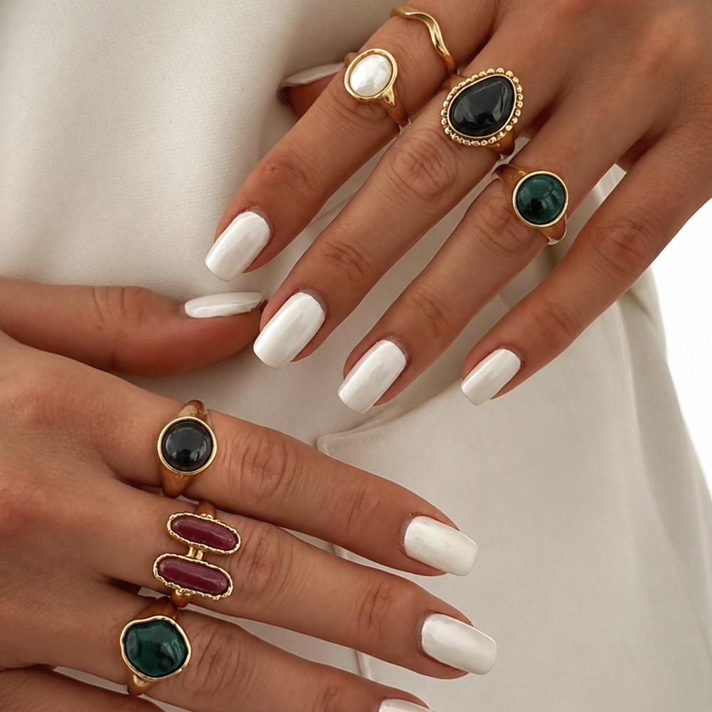 إنجسايت.زد مجموعة من 7 قطع خوا - مراجعة Vintage Punk Knuckle Rings Set وسعره