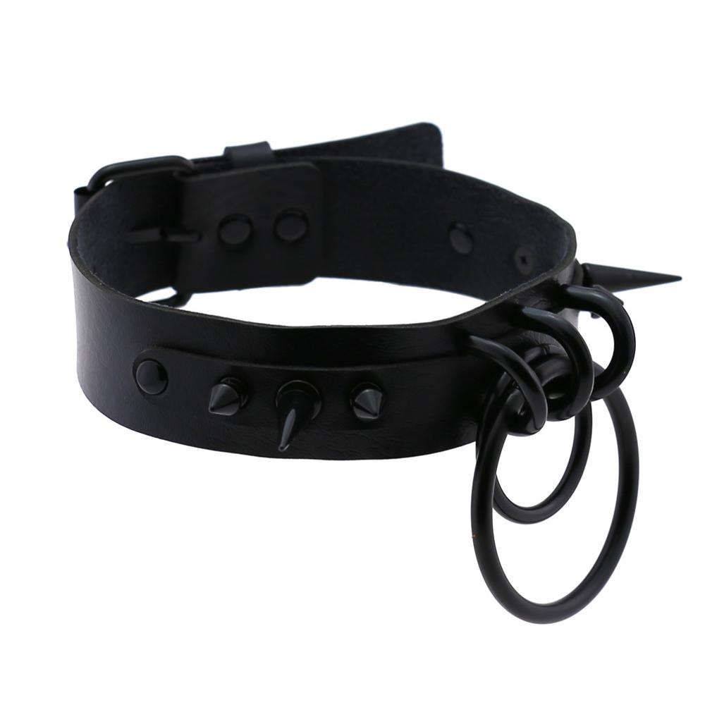 الأسود المسامير المختنق القوطي - مراجعة Goth Punk Spike Choker وسعره