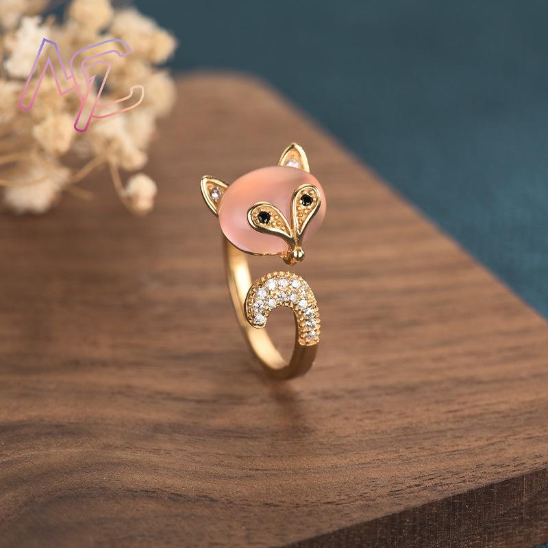 الوردي الطبيعي اليشم الثعلب خو - مراجعة Rings وسعره