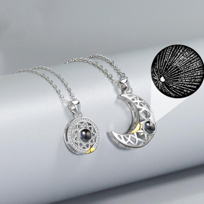 2 قطعة/المجموعة زوجين مطابقة ق - مراجعة Magnetic Couple Matching Necklaces وسعره