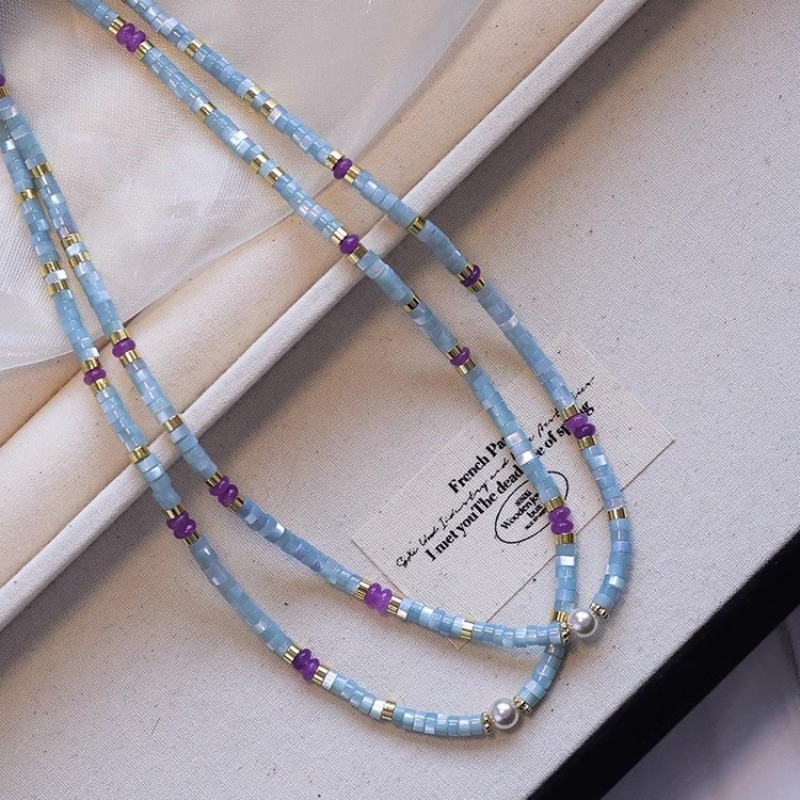 قلادات مينار غير عادية من الأح - مراجعة Pearl Choker Necklace Vintage وسعره