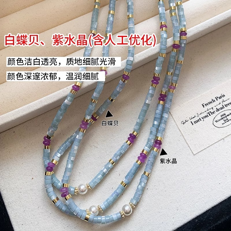 قلادات مينار غير عادية من الأح - مراجعة Pearl Choker Necklace Vintage وسعره