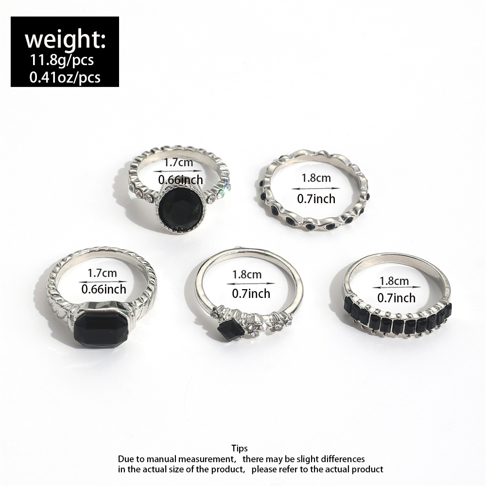 طقم خواتم نسائية بتصميم كلاسيك - مراجعة Vintage Punk Knuckle Rings Set وسعره