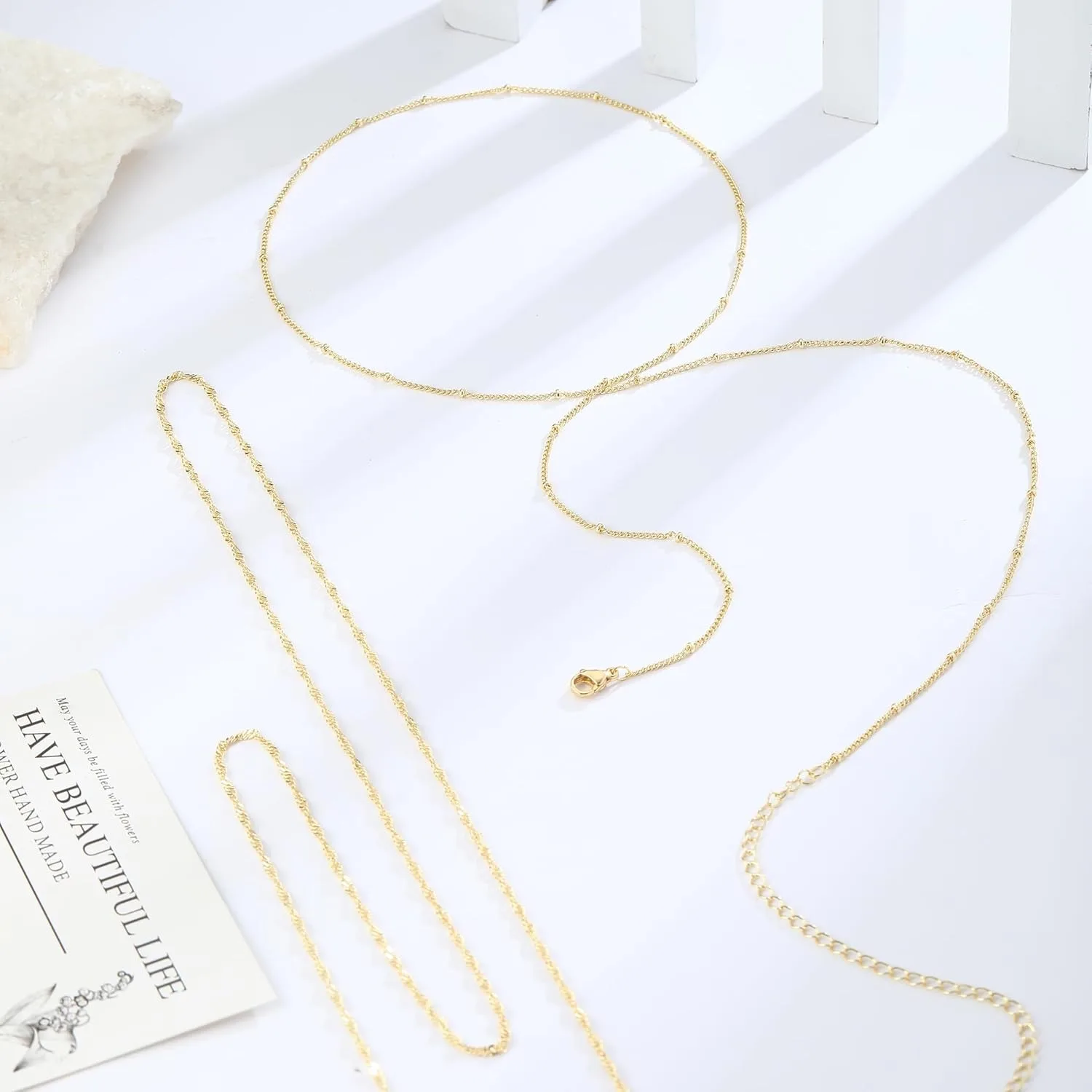 14k مطلية بالذهب 26-33 بوصة قا - مراجعة Body Jewelry وسعره