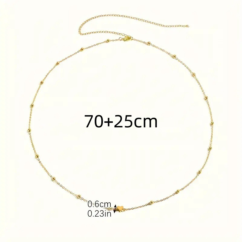 سلسلة خصر ذهبية أنيقة على شكل  - مراجعة Body Jewelry وسعره