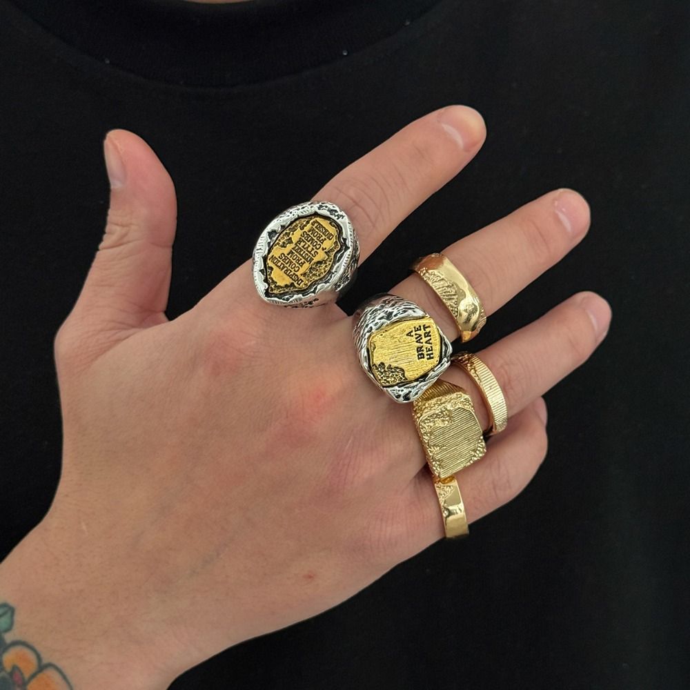 مجموعة خواتم للأصابع، 6 قطع/مج - مراجعة Vintage Punk Knuckle Rings Set وسعره