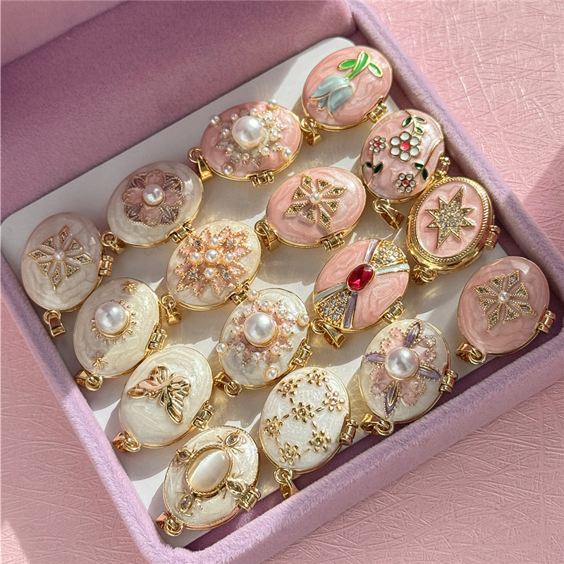HangZhi المينا رومانسية الوردي - مراجعة Heart Locket Necklace Photo وسعره