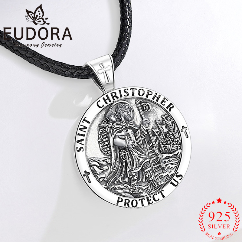 يودورا جديد 925 فضة سانت كريست - مراجعة 925 Sterling Silver Chain Necklace Men وسعره