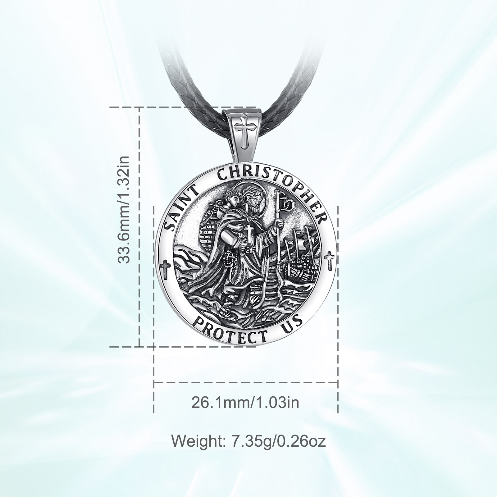 يودورا جديد 925 فضة سانت كريست - مراجعة 925 Sterling Silver Chain Necklace Men وسعره